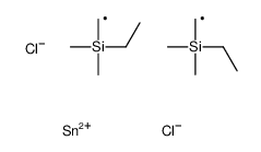 [dichloro-[[ethyl(dimethyl)silyl]methyl]stannyl]methyl-ethyl-dimethylsilane Structure