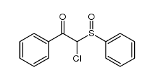 2-chloro-2-(phenylsulfinyl)-1-phenyl-1-ethanone结构式