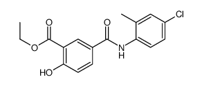 Ethyl 5-(((4-chloro-2-methylphenyl)amino)carbonyl)-2-hydroxybenzoate Structure