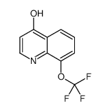 8-(三氟甲氧基)喹啉-4-醇结构式