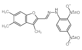 2,4-dinitro-N-[(3,5,6-trimethylbenzofuran-2-yl)methylideneamino]aniline picture