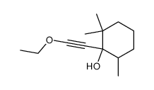 1-ethoxyethynyl-2,2,6-trimethyl-cyclohexanol结构式