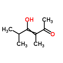 4-Hydroxy-3,5-dimethyl-3-hexen-2-one结构式