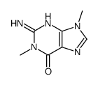 2-amino-1,9-dimethylpurin-6-one Structure