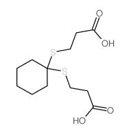 Cyclohexane-1,1-bis(3-thiopropionic acid)结构式