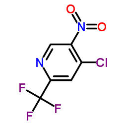 4-Chloro-5-nitro-2-(trifluoromethyl)pyridine structure