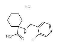 1-[(2-chlorophenyl)methylamino]cyclohexane-1-carboxylic acid Structure