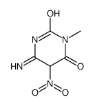 6-amino-3-methyl-5-nitro-5H-pyrimidine-2,4-dione Structure