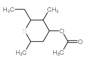 2H-Thiopyran-4-ol,2-ethyltetrahydro-3,6-dimethyl-,acetate(9CI)结构式