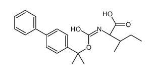 (2S,3S)-3-methyl-2-[2-(4-phenylphenyl)propan-2-yloxycarbonylamino]pentanoic acid Structure