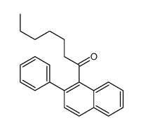 1-(2-phenylnaphthalen-1-yl)heptan-1-one结构式