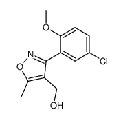 3-(5-chloro-2-methoxyphenyl)-5-methylisoxazole-4-carbonol Structure