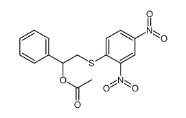 2-(2,4-dinitrophenylthio)-1-phenyl-1-acetoxyethane结构式