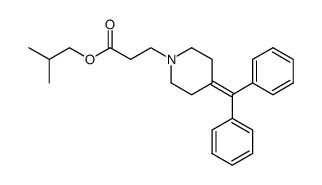 isobutyl 3-(4-(diphenylmethylene)piperidin-1-yl)propanoate结构式