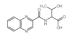 3-hydroxy-2-(quinoxaline-2-carbonylamino)butanoic acid Structure