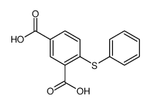 4-phenylsulfanylbenzene-1,3-dicarboxylic acid Structure