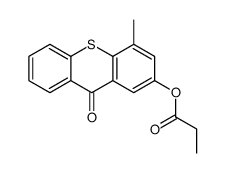 (4-methyl-9-oxothioxanthen-2-yl) propanoate结构式