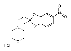 4-[2-(2-methyl-5-nitro-1,3-benzodioxol-2-yl)ethyl]morpholin-4-ium,chloride Structure