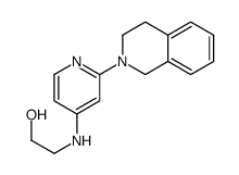 2-[[2-(3,4-dihydro-1H-isoquinolin-2-yl)pyridin-4-yl]amino]ethanol结构式