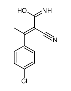 3-(4-chlorophenyl)-2-cyanobut-2-enamide Structure