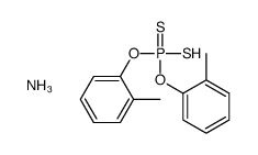 azanium,bis(2-methylphenoxy)-sulfanylidene-sulfido-λ5-phosphane结构式