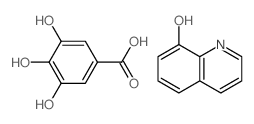 quinolin-8-ol; 3,4,5-trihydroxybenzoic acid structure