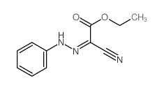 Acetic acid,2-cyano-2-(2-phenylhydrazinylidene)-, ethyl ester structure