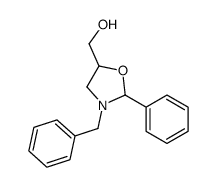 (3-benzyl-2-phenyl-1,3-oxazolidin-5-yl)methanol结构式