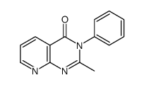 2-methyl-3-phenylpyrido[2,3-d]pyrimidin-4-one结构式