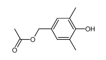 4-Acetoxymethyl-2,6-dimethyl-phenol Structure