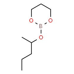 2-(1-Methylbutoxy)-1,3,2-dioxaborinane结构式