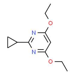 Pyrimidine, 2-cyclopropyl-4,6-diethoxy- (9CI)结构式