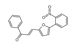 (E)-3-[5-(2-nitrophenyl)furan-2-yl]-1-phenylprop-2-en-1-one Structure