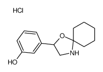 3-(1-oxa-4-azaspiro[4.5]decan-2-yl)phenol,hydrochloride结构式