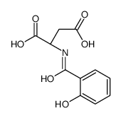 (2S)-2-[(2-hydroxybenzoyl)amino]butanedioic acid结构式