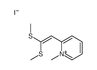 2-[2,2-bis(methylsulfanyl)ethenyl]-1-methylpyridin-1-ium,iodide Structure