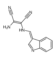 2-amino-3-(indol-3-ylidenemethylamino)but-2-enedinitrile结构式