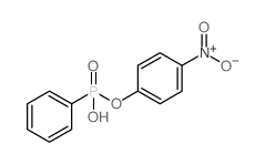 4-Nitrophenyl hydrogen phenylphosphonate structure