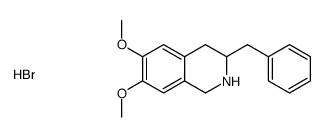 3-benzyl-6,7-dimethoxy-1,2,3,4-tetrahydroisoquinolin-2-ium,bromide Structure