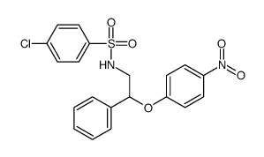 4-chloro-N-[2-(4-nitrophenoxy)-2-phenylethyl]benzenesulfonamide Structure