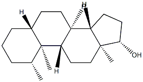 1β-Methyl-5α-androstan-17β-ol Structure