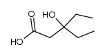 3-ethyl-3-hydroxypentanoic acid Structure