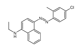 4-[(4-chloro-2-methylphenyl)diazenyl]-N-ethylnaphthalen-1-amine结构式