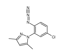 1-(2-azido-5-chlorophenyl)-3,5-dimethylpyrazole结构式