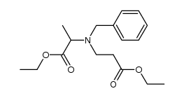 (α-ethoxycarbonylethyl)-β-ethoxycarbonylethylbenzylamine Structure