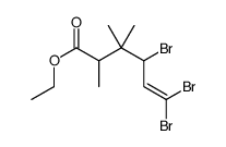 ethyl 4,6,6-tribromo-2,3,3-trimethylhex-5-enoate Structure