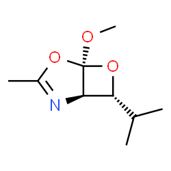 4,6-Dioxa-2-azabicyclo[3.2.0]hept-2-ene,5-methoxy-3-methyl-7-(1-methylethyl)-,(1R,5S,7R)-rel- picture