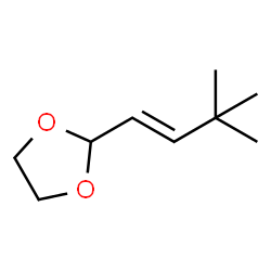 1,3-Dioxolane,2-[(1E)-3,3-dimethyl-1-butenyl]- (9CI) Structure