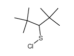 2,2,4,4-tetramethyl-pentane-3-sulfenyl chloride结构式