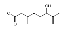 6-Hydroxy-3,7-dimethyl-oct-7-en-saeure结构式